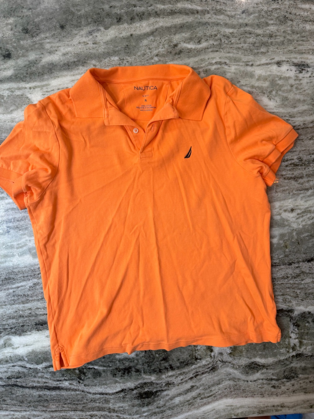 Nautica Men’s Orange Polo Shirt
Size XL